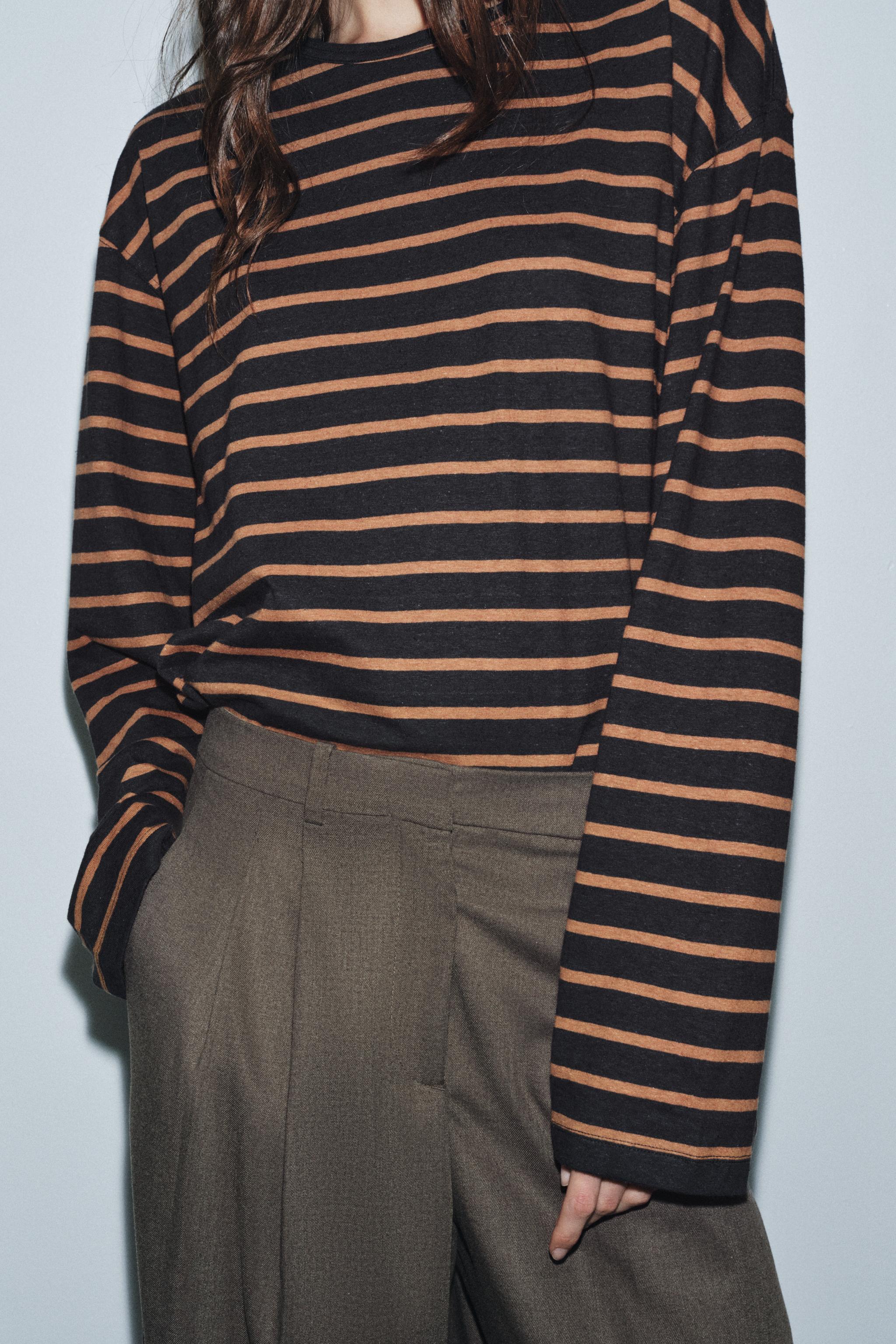 LONG SLEEVE STRIPED T-SHIRT